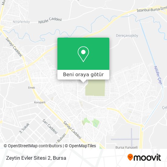 Zeytin Evler Sitesi 2 harita