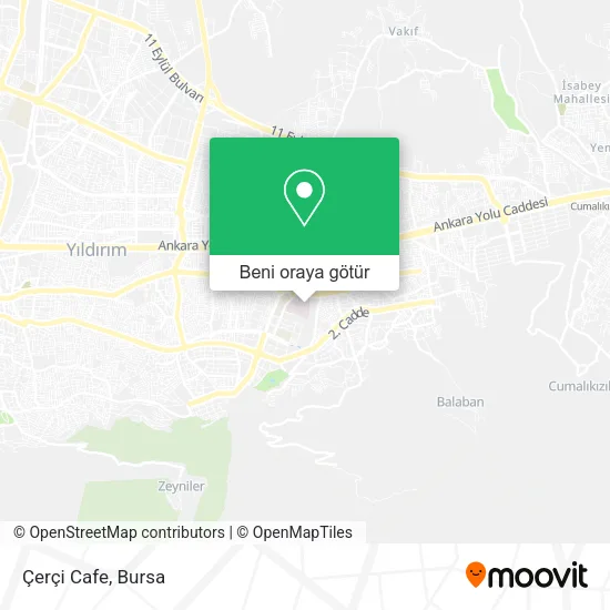 Çerçi Cafe harita