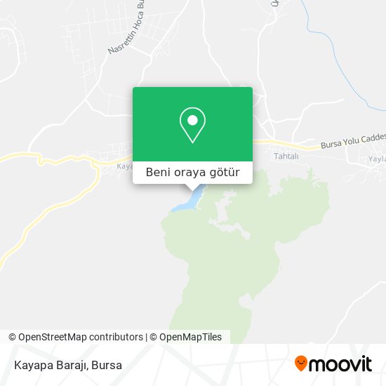 Kayapa Barajı harita