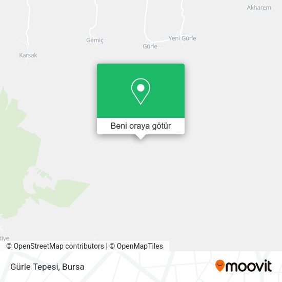 Gürle Tepesi harita