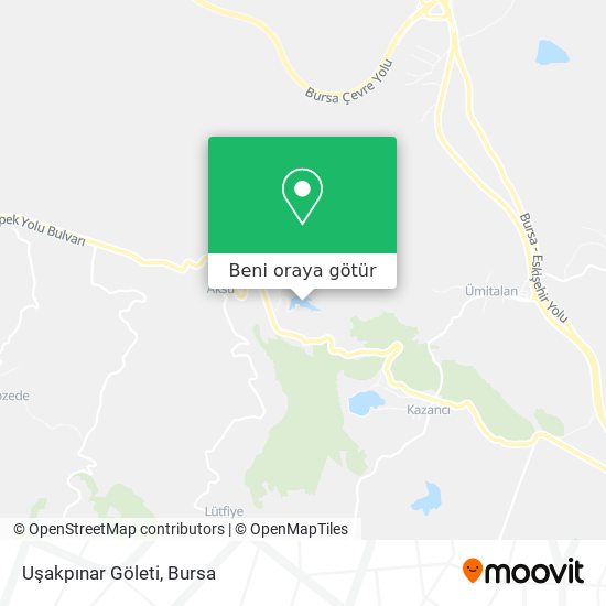 Uşakpınar Göleti harita