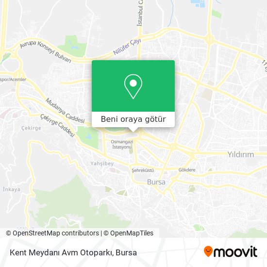 Kent Meydanı Avm Otoparkı harita