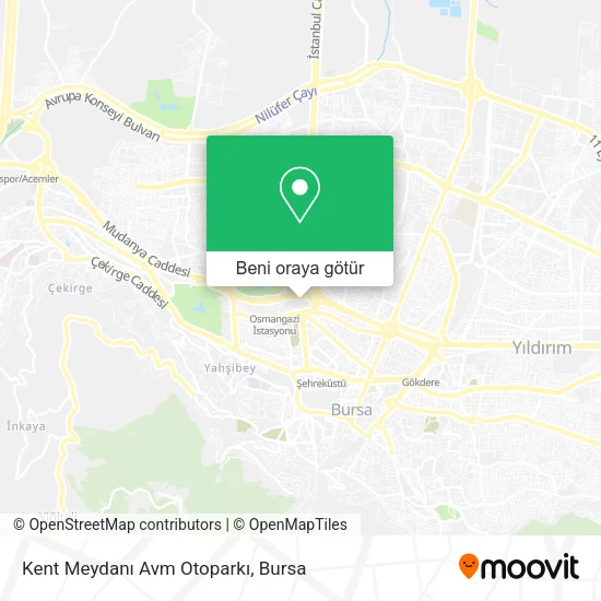 Kent Meydanı Avm Otoparkı harita