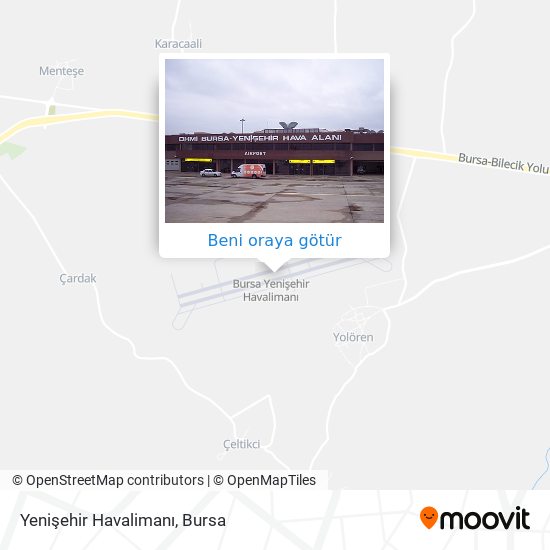 Yenişehir Havalimanı harita