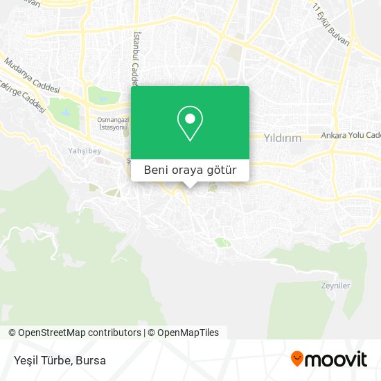 Yeşil Türbe harita