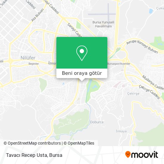 Tavacı Recep Usta harita