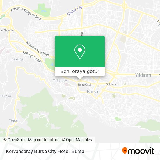 Kervansaray Bursa City Hotel harita