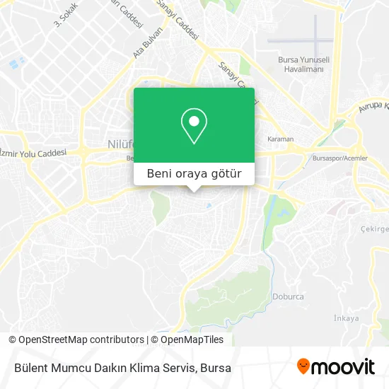 Bülent Mumcu Daıkın Klima Servis harita