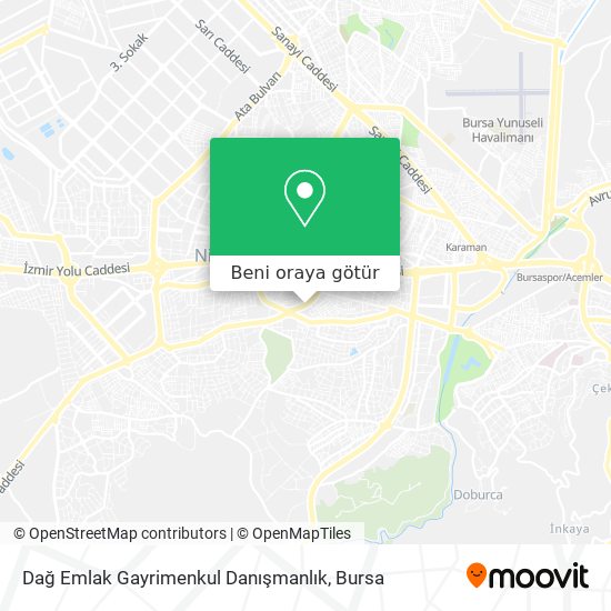 Dağ Emlak Gayrimenkul Danışmanlık harita