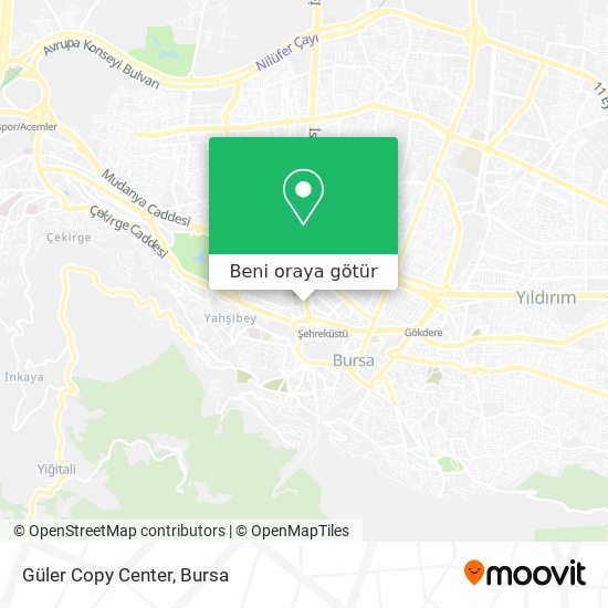 Güler Copy Center harita