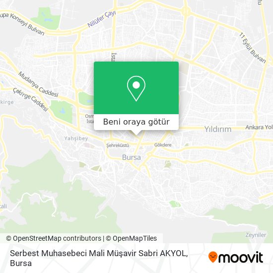 Serbest Muhasebeci Mali Müşavir Sabri AKYOL harita