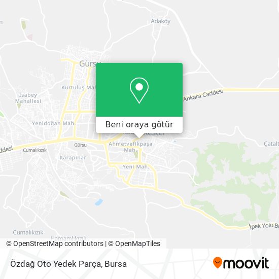 Özdağ Oto Yedek Parça harita