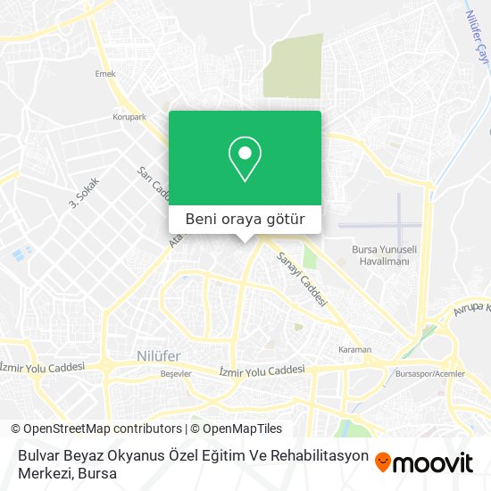 Bulvar Beyaz Okyanus Özel Eğitim Ve Rehabilitasyon Merkezi harita