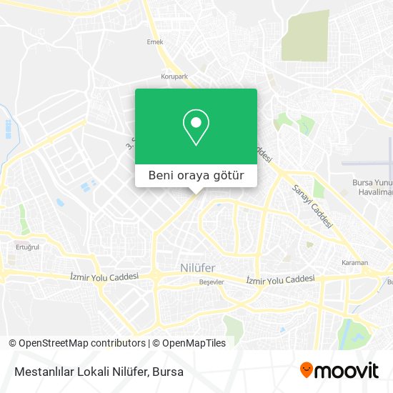 Mestanlılar Lokali Nilüfer harita