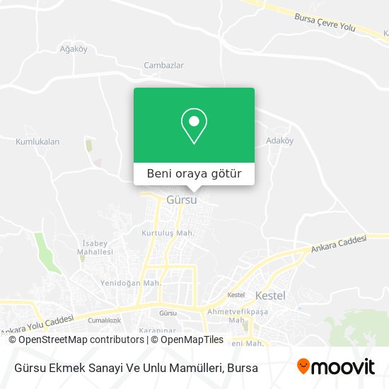 Gürsu Ekmek Sanayi Ve Unlu Mamülleri harita