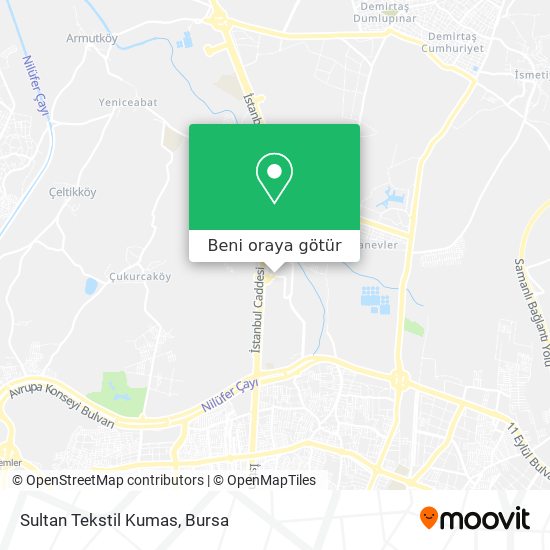 Sultan Tekstil Kumas harita