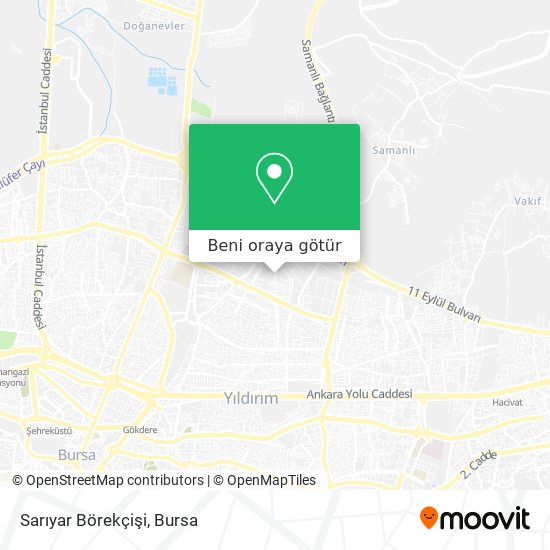 Sarıyar Börekçişi harita