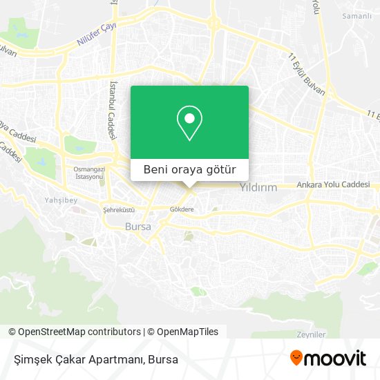 Şimşek Çakar Apartmanı harita