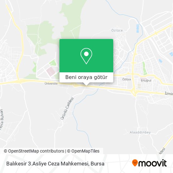 Balıkesir 3.Asliye Ceza Mahkemesi harita