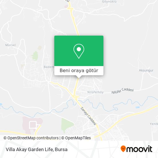 Villa Akay Garden Life harita