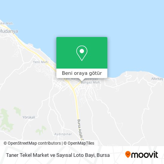 Taner Tekel Market ve Sayısal Loto Bayi harita