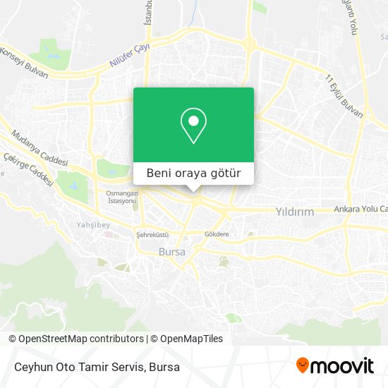 Ceyhun Oto Tamir Servis harita
