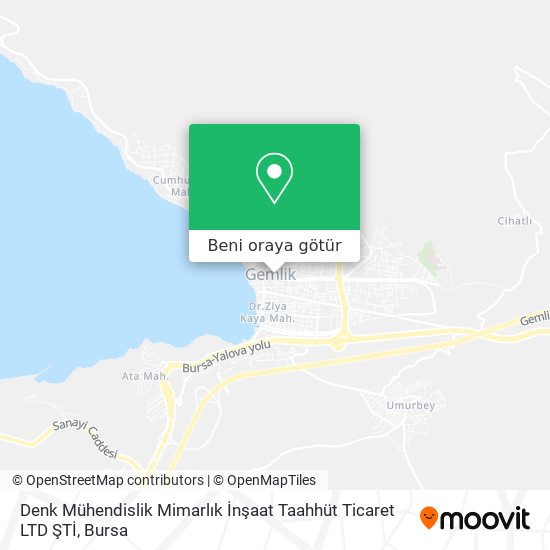 Denk Mühendislik Mimarlık İnşaat Taahhüt Ticaret  LTD ŞTİ harita