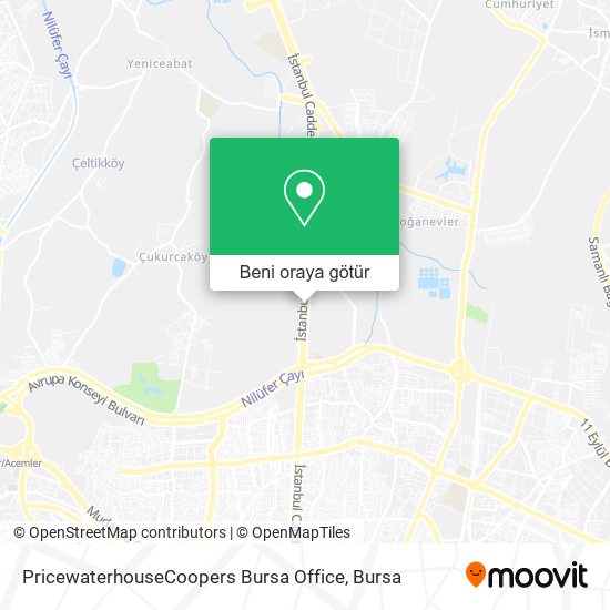 PricewaterhouseCoopers Bursa Office harita