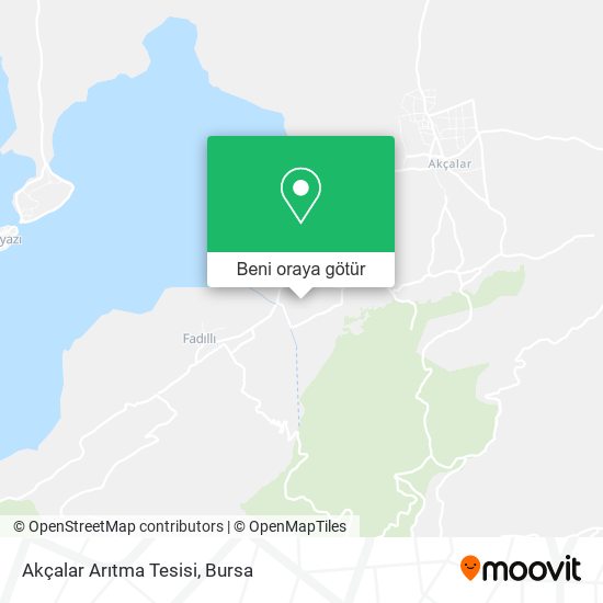 Akçalar Arıtma Tesisi harita