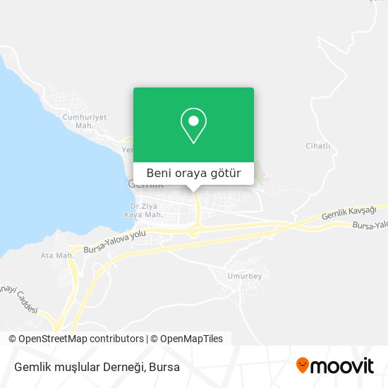 Gemlik muşlular Derneği harita