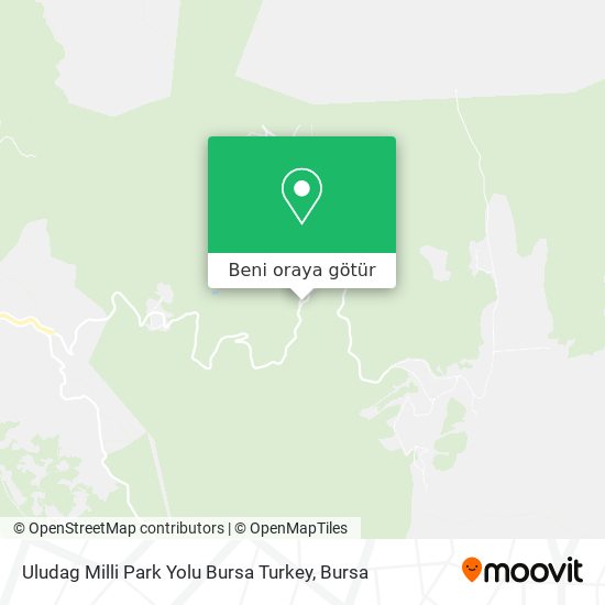 Uludag Milli Park Yolu Bursa Turkey harita