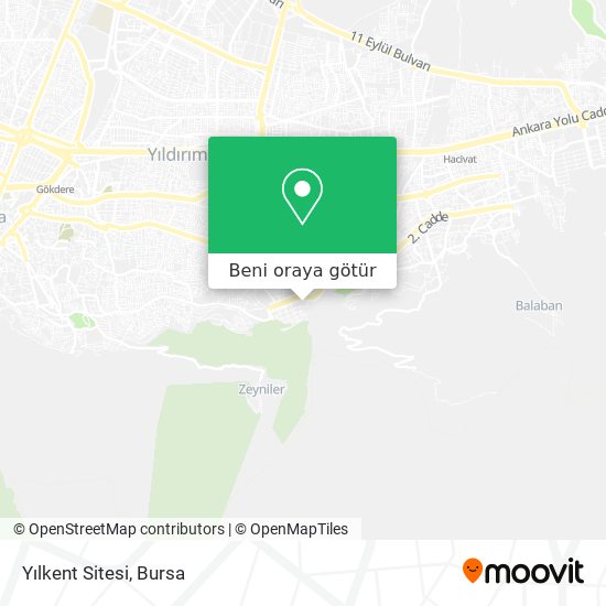Yılkent Sitesi harita