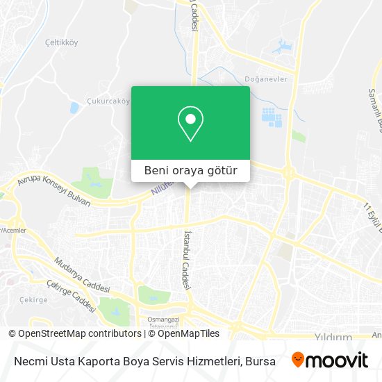 Necmi Usta Kaporta Boya Servis Hizmetleri harita