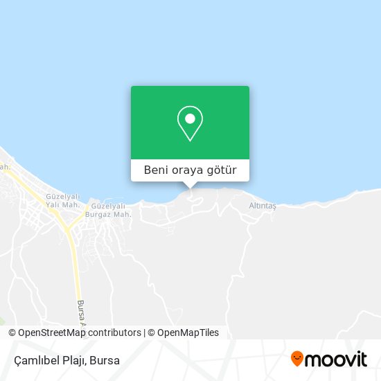 Çamlıbel Plajı harita