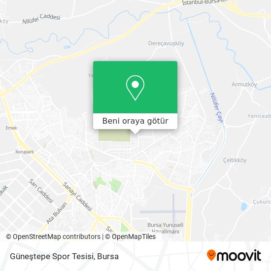 Güneştepe Spor Tesisi harita