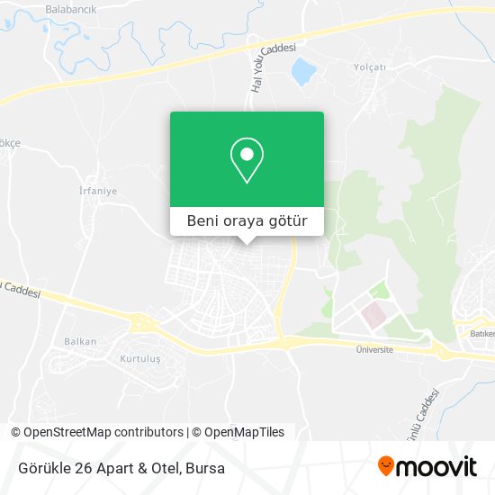 Görükle 26 Apart & Otel harita