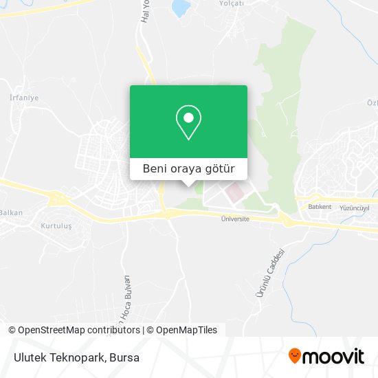 Ulutek Teknopark harita