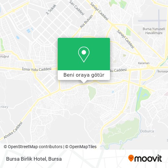 Bursa Birlik Hotel harita