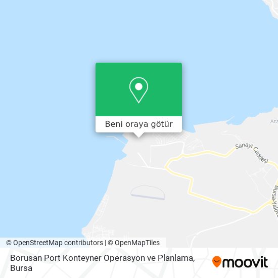 Borusan Port Konteyner Operasyon ve Planlama harita