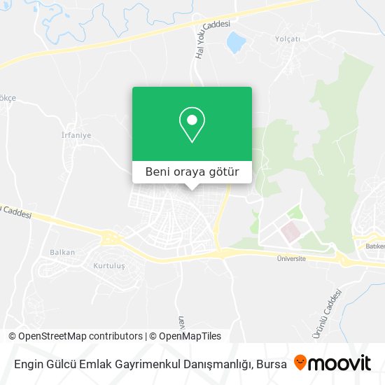 Engin Gülcü Emlak Gayrimenkul Danışmanlığı harita