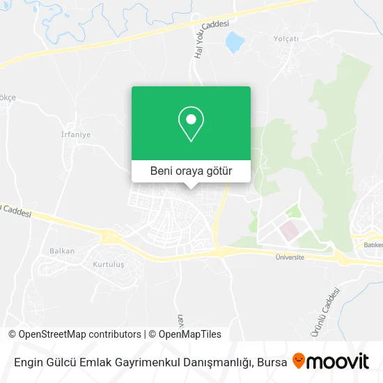 Engin Gülcü Emlak Gayrimenkul Danışmanlığı harita
