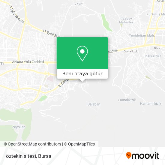 öztekin sitesi harita