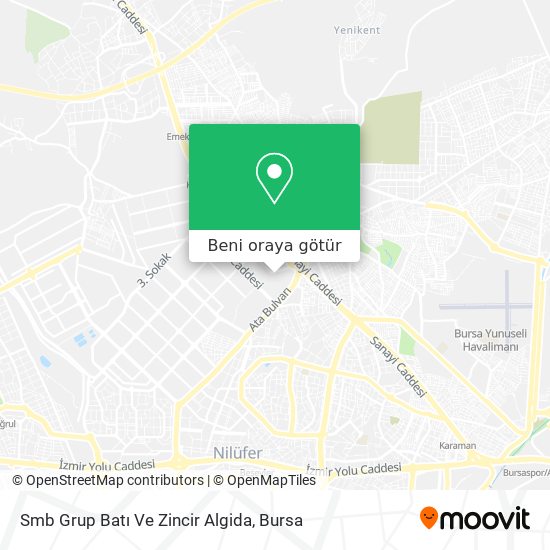 Smb Grup Batı Ve Zincir Algida harita