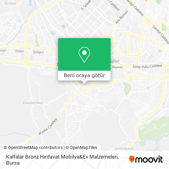 Kalfalar Bronz Hırdavat Mobilya&Ev Malzemeleri harita