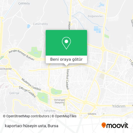 kaportacı hüseyin usta harita