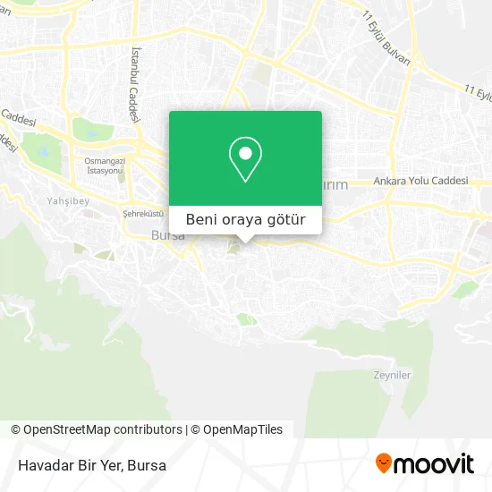 Havadar Bir Yer harita