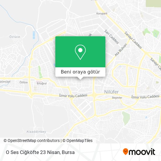 O Ses Ciğköfte 23 Nisan harita