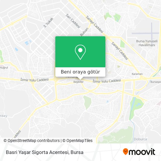 Basri Yaşar Sigorta Acentesi harita