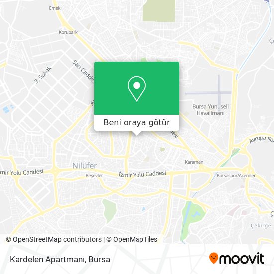 Kardelen Apartmanı harita