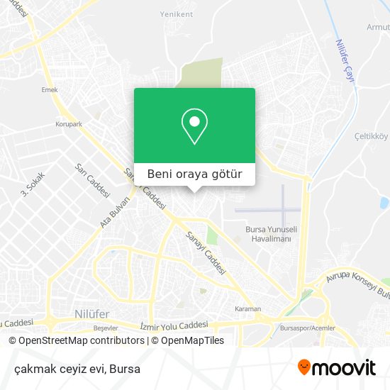 çakmak ceyiz evi harita